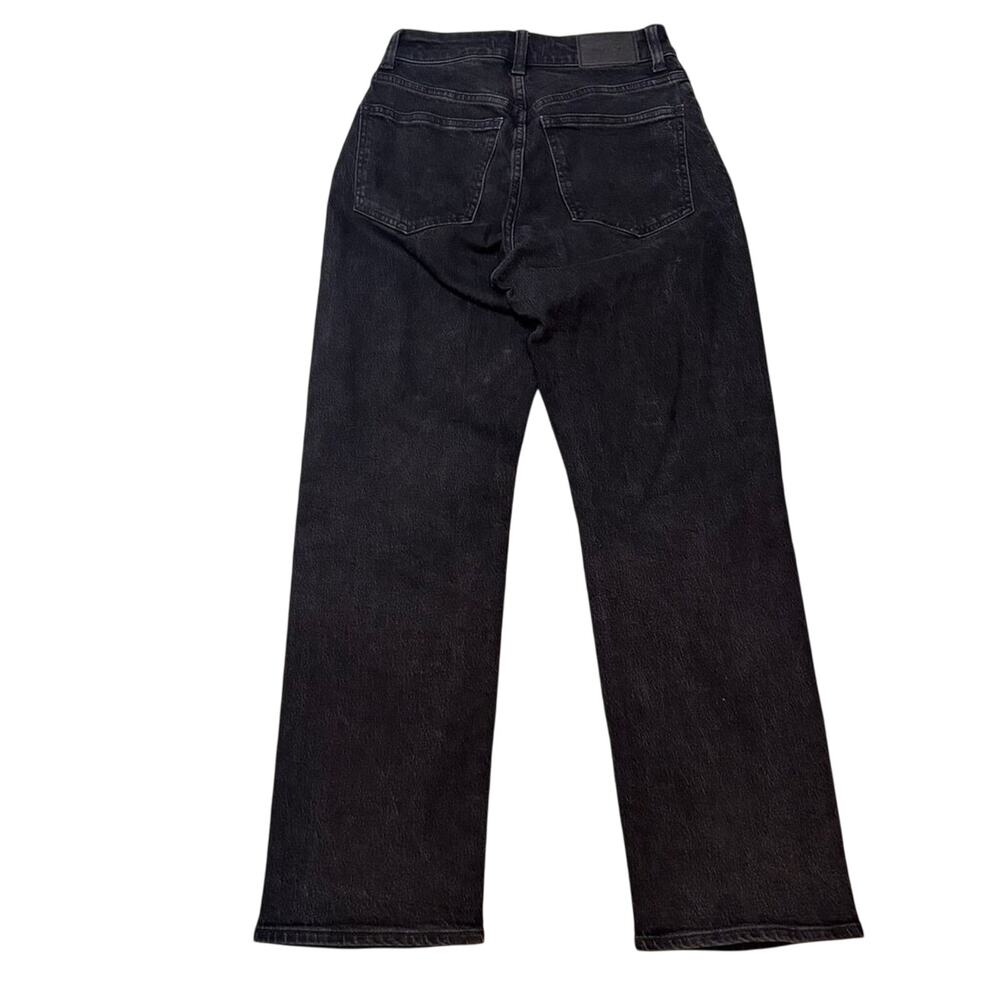 Madewell Curvy ’90s Straight Jeans 24P Black High Rise Stretch Denim NWOT - Picture 7 of 10